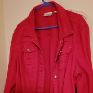 Avenue red demin jacket